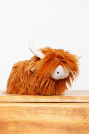 Jellycat Charming Highland Cow (tagged)