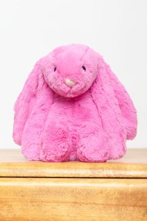 Jellycat Medium Bashful Hot Pink Bunny (tagged)